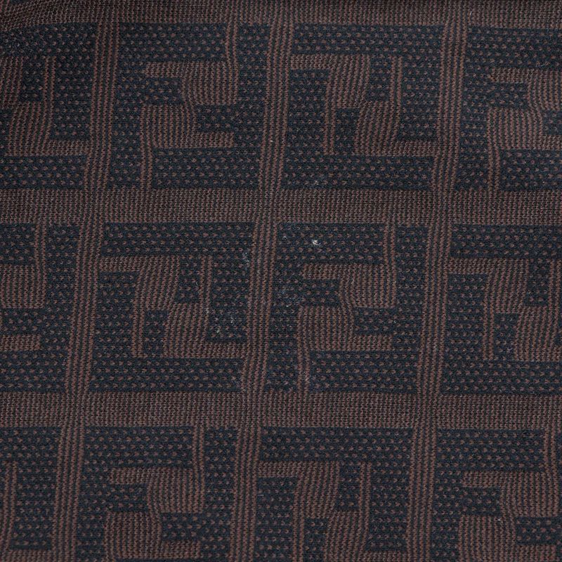 Fendi Zucca Nylon Brown Women's Mini Skirt