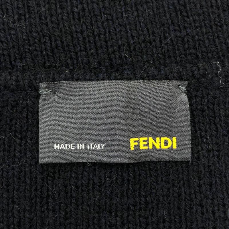 Fendi Sleeveless Knit Dress Fz8327 D8e Black 40