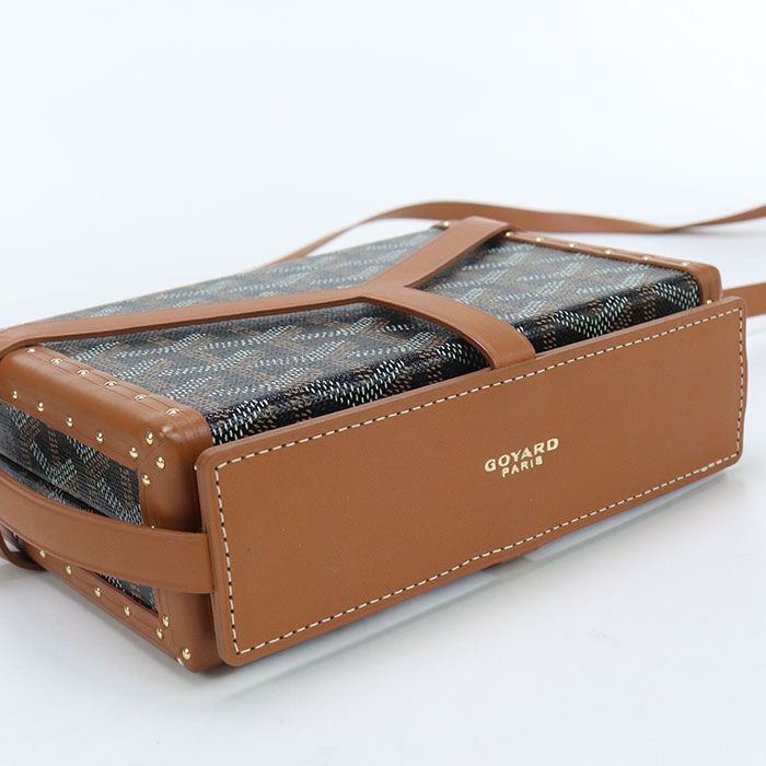 Goyard Minaudiere Trunk Bag Shoulder Bag Goyard Din Canvas Minaudiere Trunk Bag