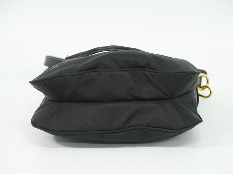 Authentic Prada Nylon Shoulder Bag Pochette Black Bt0711 Bag Pre-owned [follow-u