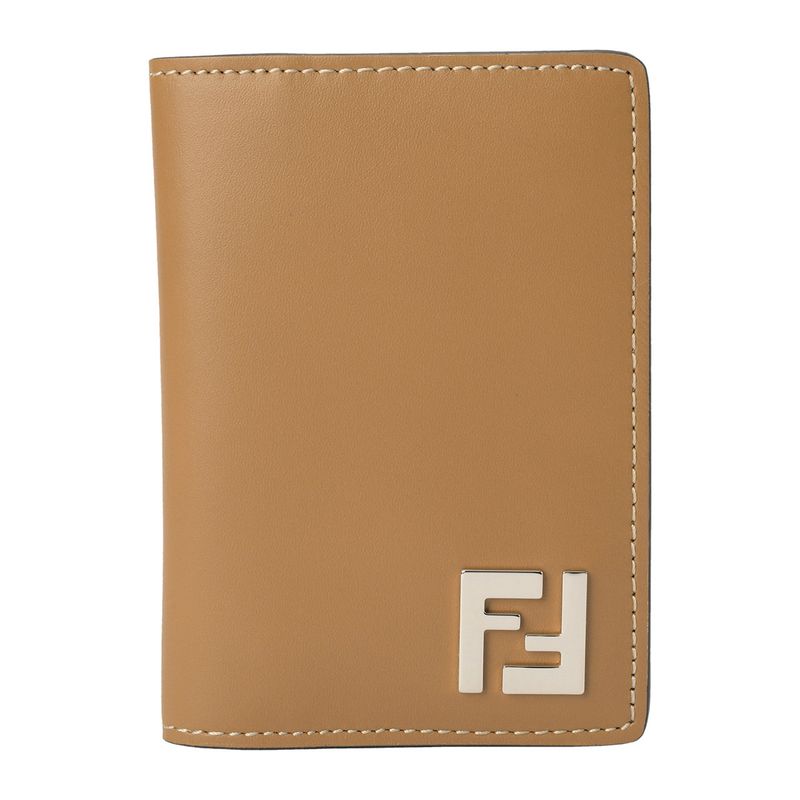 Fendi Card Case FF Square Beige