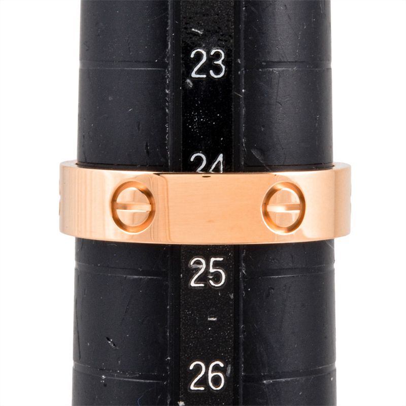 Cartier Love Ring #65 18K Pink Gold 72g Men's