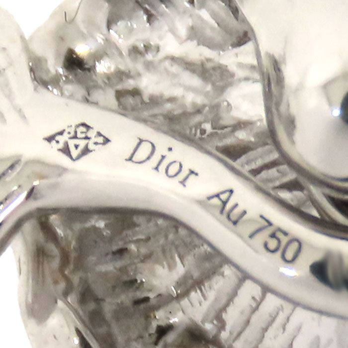 Christian DIOR Rose Dior Bagatelle Necklace Diamond 18K White Gold 750 White