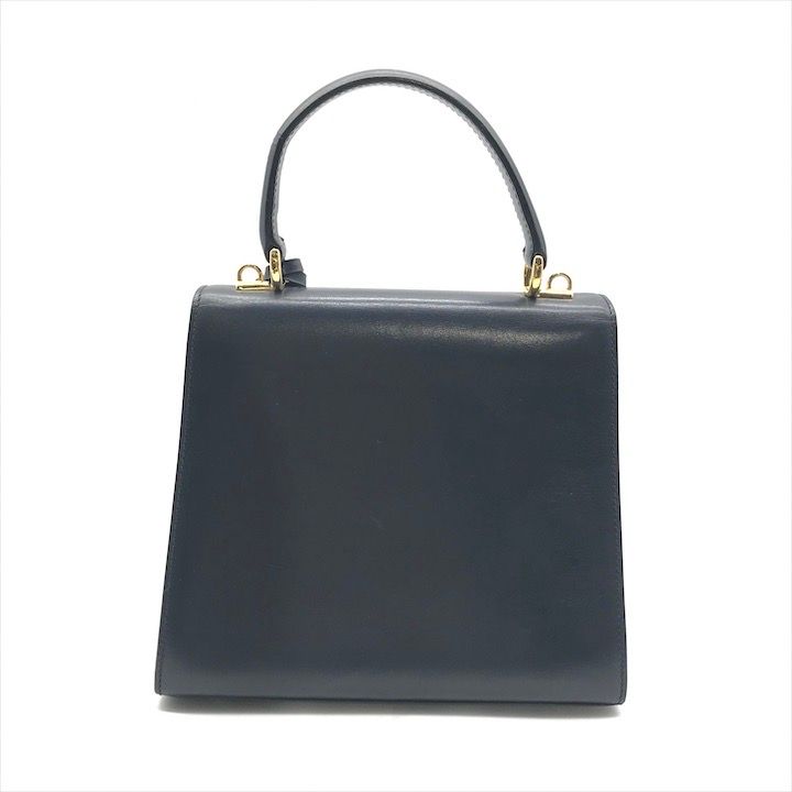 Gucci Ladylock Leather 2-Way Bag Navy Gphardware Bag