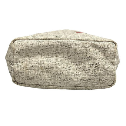 Goyard Tote Bag Saint Louis Junior White Marquise Leather