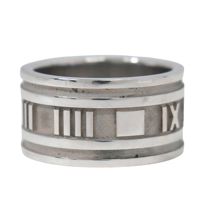 Authentic Tiffany & Co Tiffany & Co Atlas Wide 925 Ring Size 19 Silver Atlas