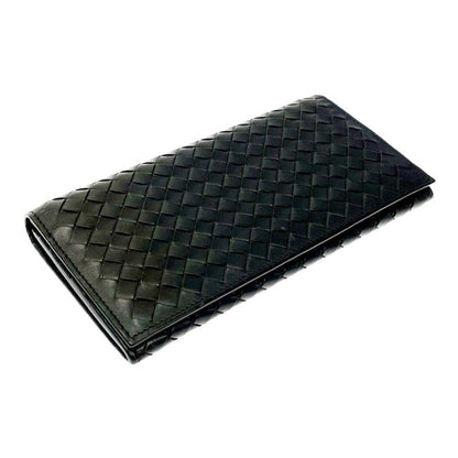 Bottega Veneta Leather Intrecciato Long Wallet Brown 372886 Long