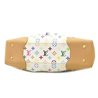 Louis Vuitton 2way Bag Judy GM Monogram Multicolor Bronze Gold Hardware White