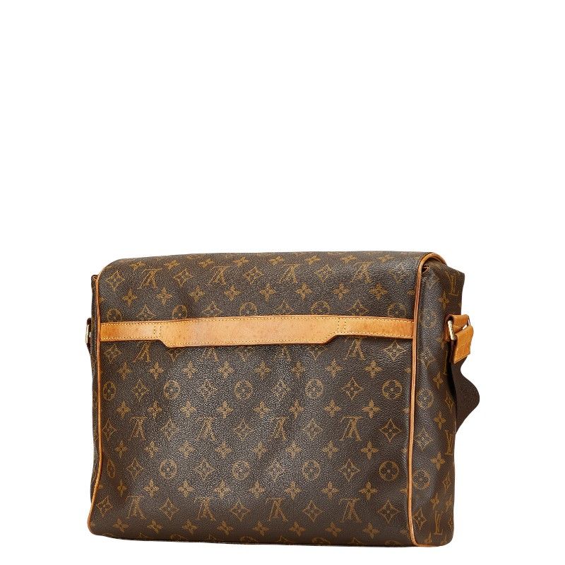 Louis Vuitton Monogram Abbess Crossbody Shoulder Bag M45257 Brown PVC Leather