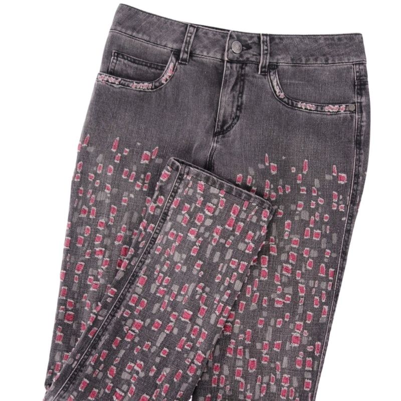 Chanel Trousers P40943 Black Denim Pants