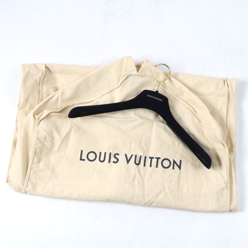 Louis Vuitton 2021 Hha21w Logo Button Flap Pockets Monogram Denim Jacket Gray