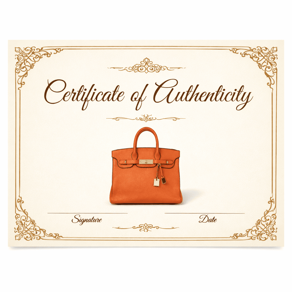 Certificate of Authenticity The Reluxe