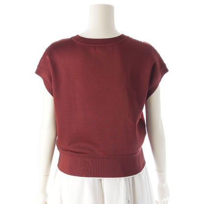 Hermes 24 Silk Chaine D'ancre Allover Pattern Short Sleeve Top 4e2832dx Orange