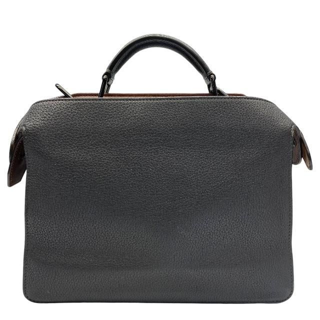 Fendi 7va530 Peekaboo Icyou Small 2WAY Handbag Shoulder Bag Calf Leather Gray
