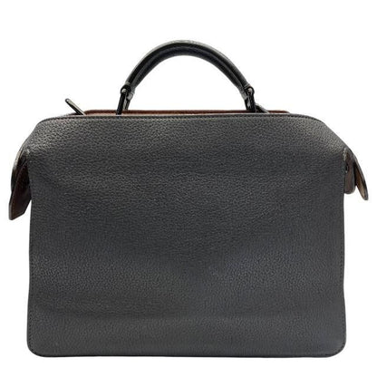 Fendi 7va530 Peekaboo Icyou Small 2WAY Handbag Shoulder Bag Calf Leather Gray