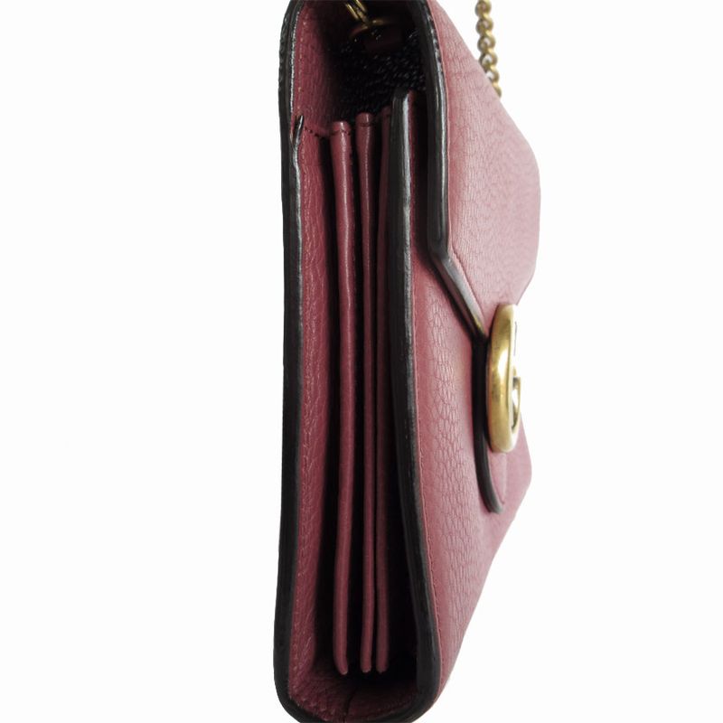 Gucci Crossbody Shoulder Bag Wallet Chain GG Marmont 401232