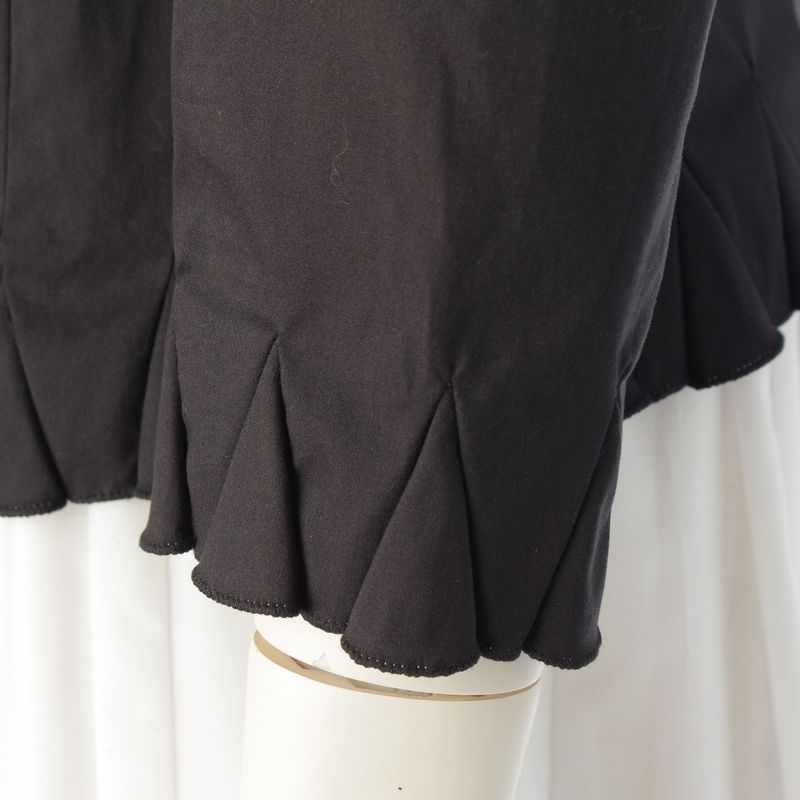 Prada Archive Scalloped Collar Tailored Jacket Black 40