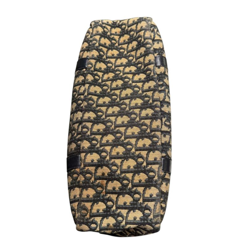 Christian Dior - 70s Vintage CD Logo Trotter Bowling Bag Women Navy FREE