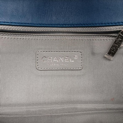Chanel Boy Chanel Blue Pearl Fishskin And Leather A6713816706579