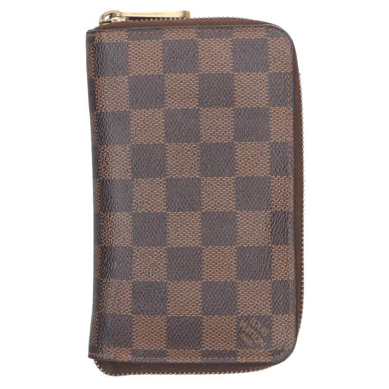 Louis Vuitton N60028 Zippy Wallet Damier Compact Round Zip Wallet Men's