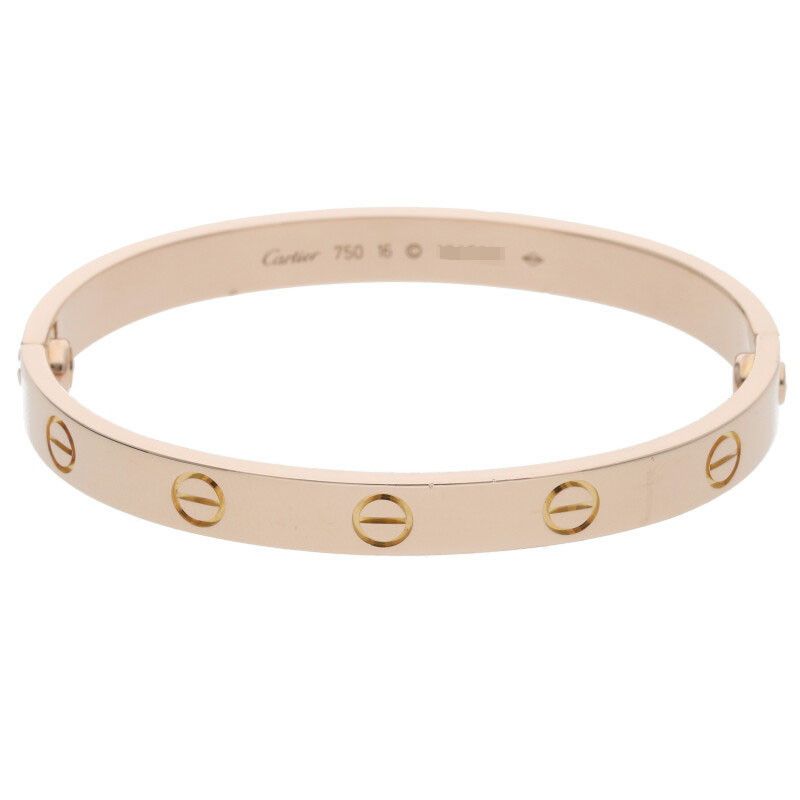 Cartier LOVE Bracelet 18K Pink Gold Love Bracelet Men's 16