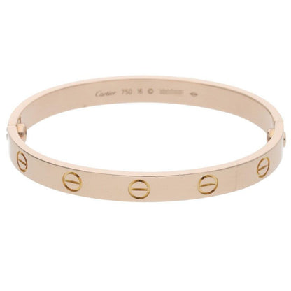 Cartier LOVE Bracelet 18K Pink Gold Love Bracelet Men's 16