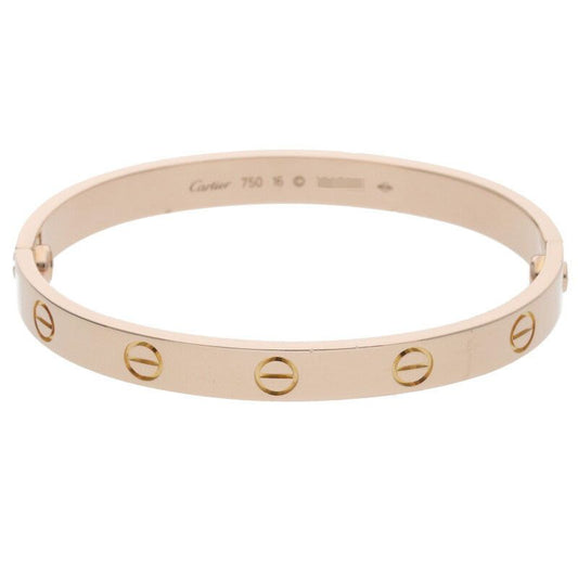 Cartier LOVE Bracelet 18K Pink Gold Love Bracelet Men's 16