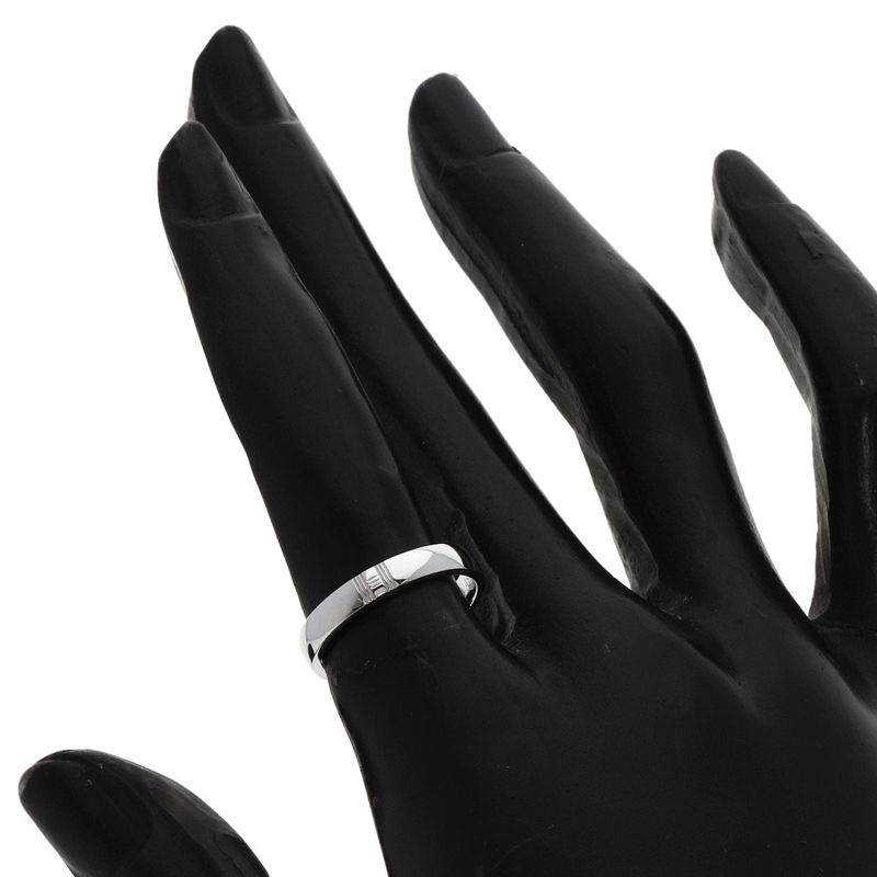 Hermes Ariane #49 Ring 18K White Gold Ladies