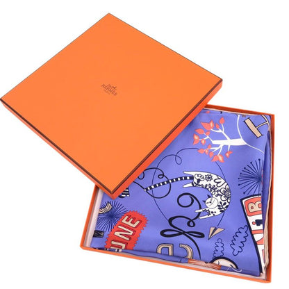 Hermes Carré 90 Les Confessions Silk Multicolor Scarf 0262 Hermes