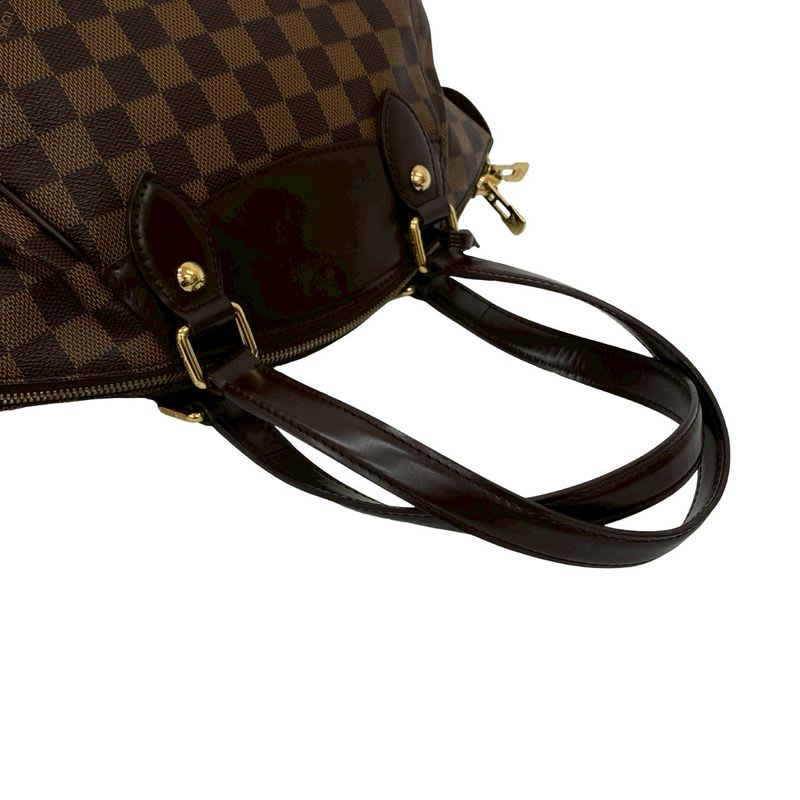 Louis Vuitton Verona PM Damier Leather Handbag Tote Bag Brown