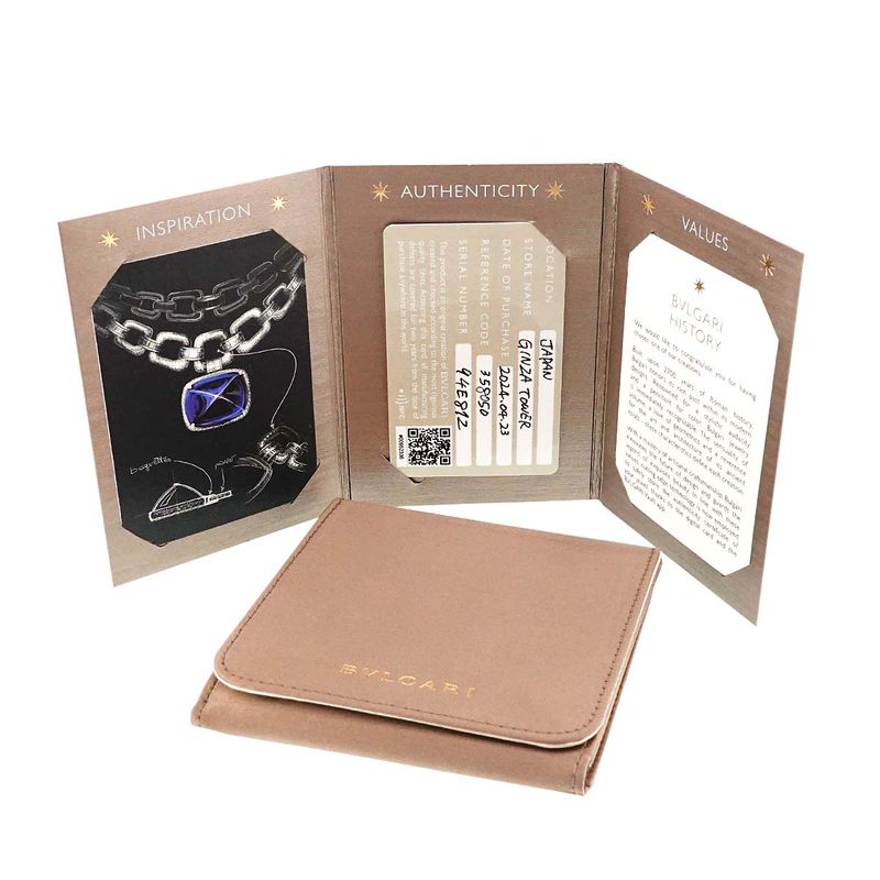 Bulgari Bvlgari B-zero1 Long Necklace 60cm (2362in) Black Ceramic 18K PG 750