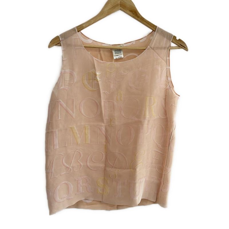 Hermes Sleeveless Cut And Sewn Size 38 M Women's - Pink Light Pink And Light