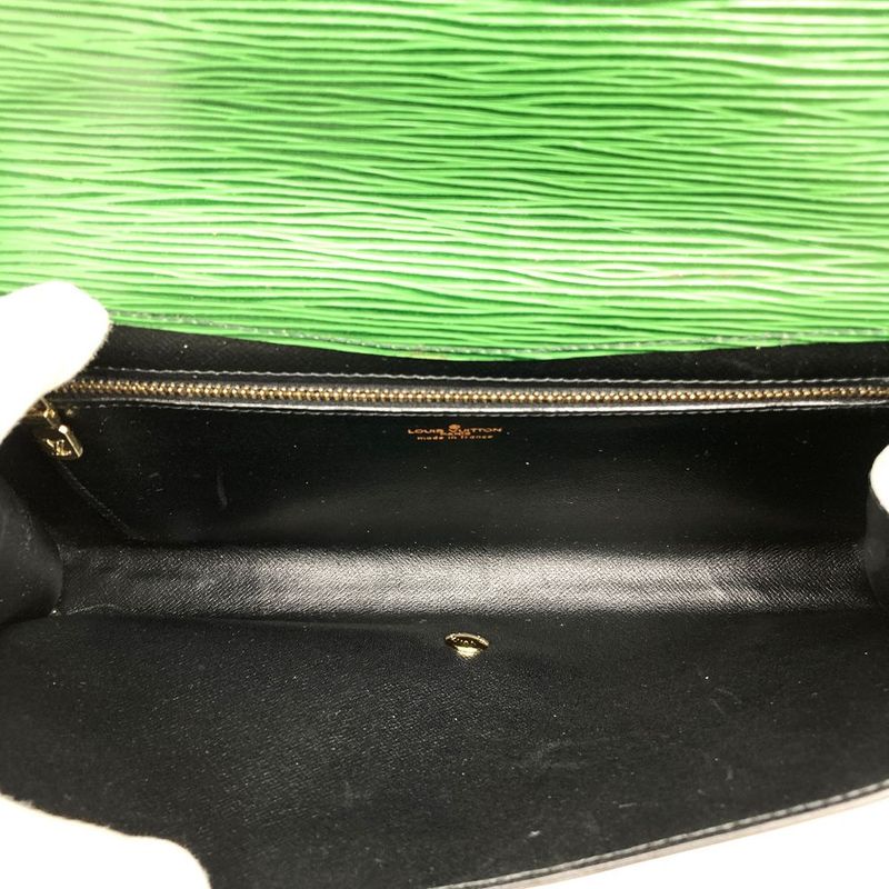 Louis Vuitton Art Deco M52644 Clutch Bag Second Bag Green Epi Leather Women Men