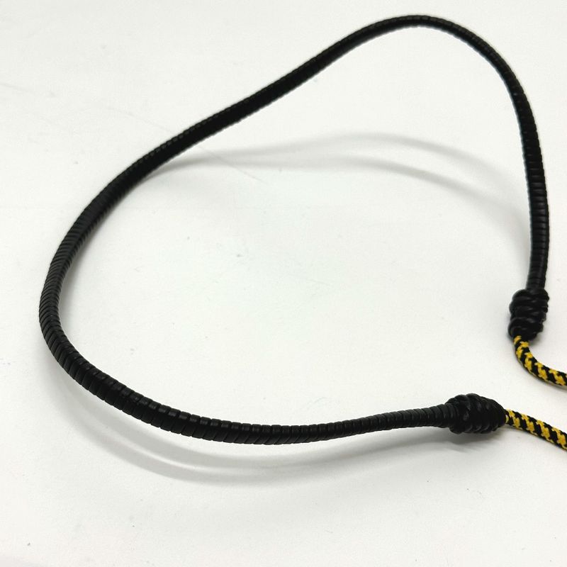 Fendi Necklace FF Vertigo Leather Black