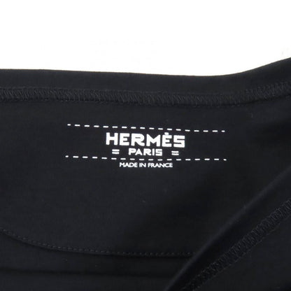 Hermes 100% Cotton Pocket Embroidery Design Boat Neck 3/4 Length Sleeves Cut