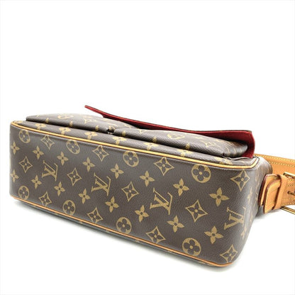 Louis Vuitton Viva Cité GM Shoulder Bag Monogram Canvas M51163 Brown Gold