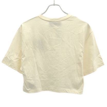 Gucci Palm Tree Embroidery Cropped T-Shirt White S