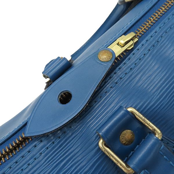 Louis Vuitton Handbag Speedy 25 Epi Leather Toledo Blue Gold Hardware Blue
