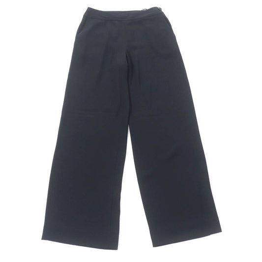 CHANEL Vintage 98P P10254 Coco Mark Buttoned Pants Slacks Bottoms Black 36 Made