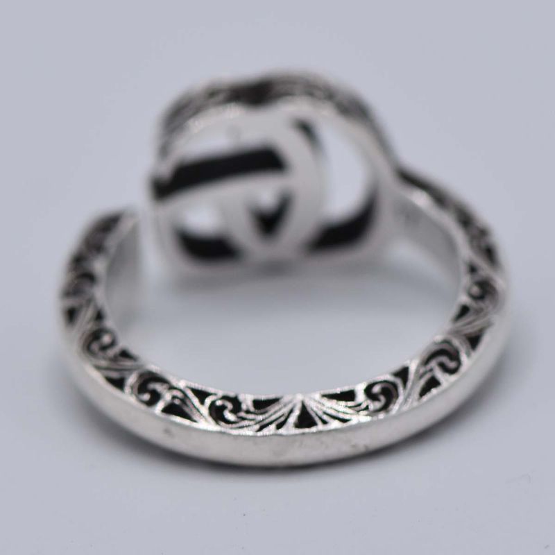Gucci Ring Double G Key Ring Size 15 Approx 5.7g Silver SV 925 Accessories