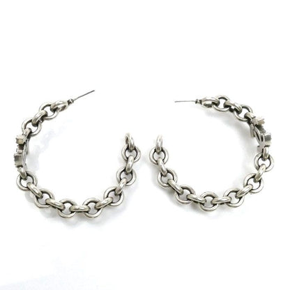 Chanel Metal Coco Mark Hoop Earrings Abd772 Ladies Pre-owned