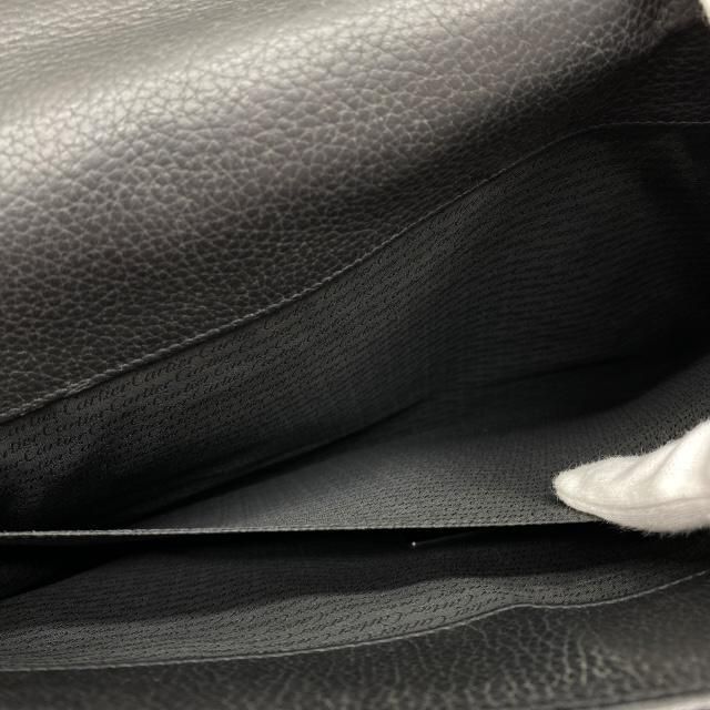 Cartier Pasha Deux Business Bag Briefcase Handbag Calfskin Black