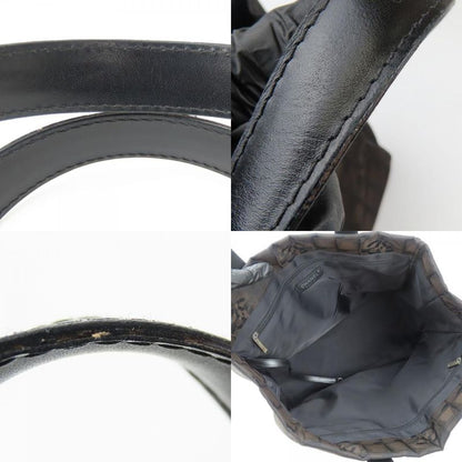 Chanel Tote Bag MM New Travel Line Jacquard Nylon Marron Silver Hardware