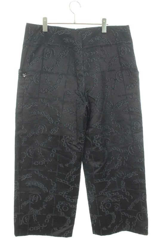 Chanel P72602v64364 Coco Mark Wide Long Pants Men's 46