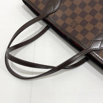 Louis Vuitton Damier Neverfull PM N51109 Tote Bag Shoulder Brown Preowned 005815