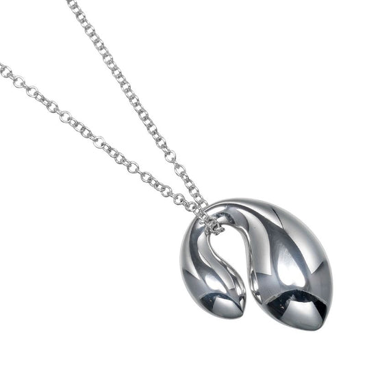 Tiffany & Co Double Teardrop Silver 925 Ladies 5.42g Necklace