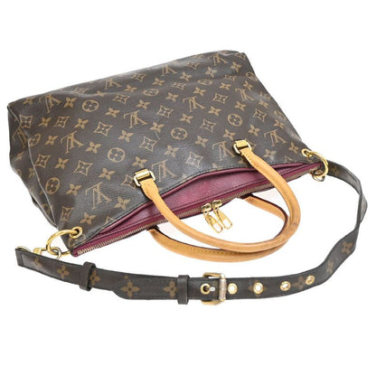 Louis Vuitton Pallas Shoulder Handbag 2WAY Monogram M40906 55ka652