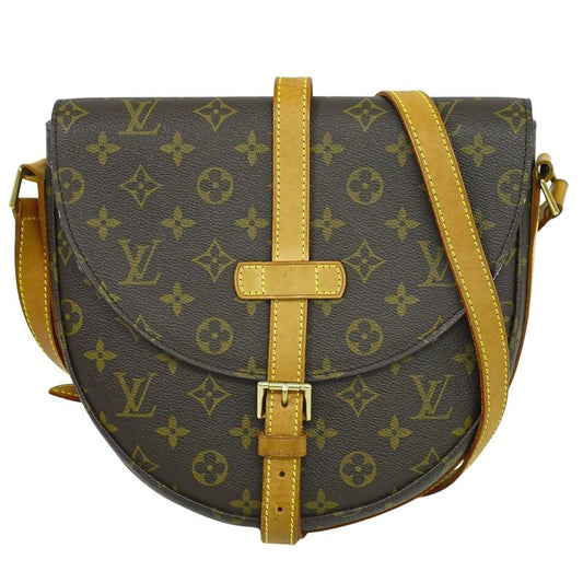 Authentic Louis Vuitton LV Chien Ti GM Monogram Shoulder Bag Pochette Brown