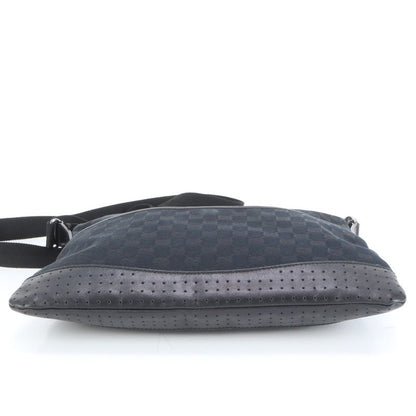 Gucci GG Canvas Perforated Leather Shoulder Bag Crossbody Messenger Business