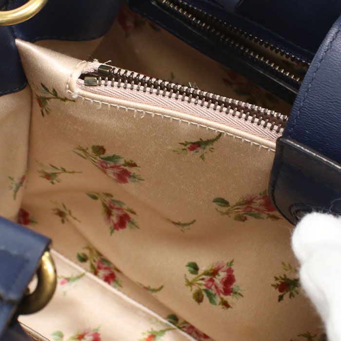 Gucci 2WAY GG Marmont 448054 Tote Bag Denim Leather Women